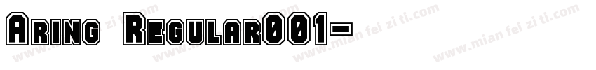 Aring Regular001字体转换